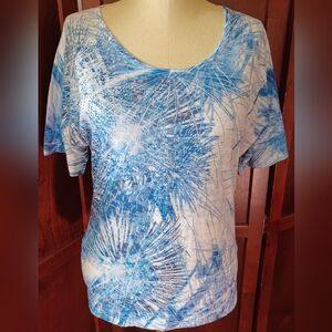 Maurices SMALL Blue/White Top Rhinestone